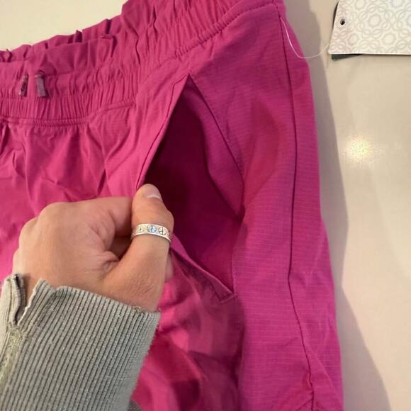 MTA Sport NWT Running Shorts Bike Liner Womens 3X Magenta Cinch Waist Activewear - Picture 6 of 9